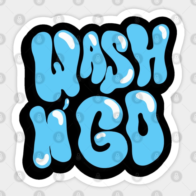 wash n go shirt Sticker by lodesignshop